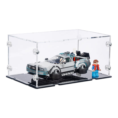 77256 DeLorean Time Machine from Back to the Future - Acrylic Display Case for Lego