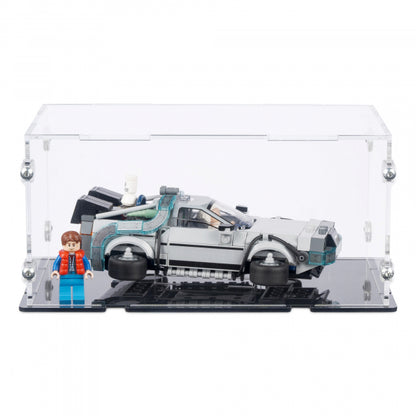 77256 Zeitmaschine aus Zurück in die Zukunft - Acryl Vitrine Lego