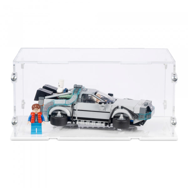 77256 Zeitmaschine aus Zurück in die Zukunft - Acryl Vitrine Lego