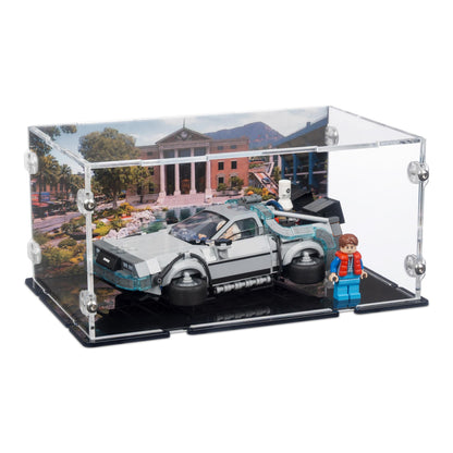 77256 DeLorean Time Machine from Back to the Future - Acrylic Display Case for Lego