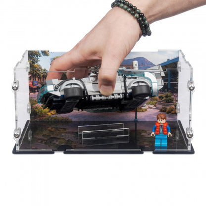 77256 Zeitmaschine aus Zurück in die Zukunft - Acryl Vitrine Lego
