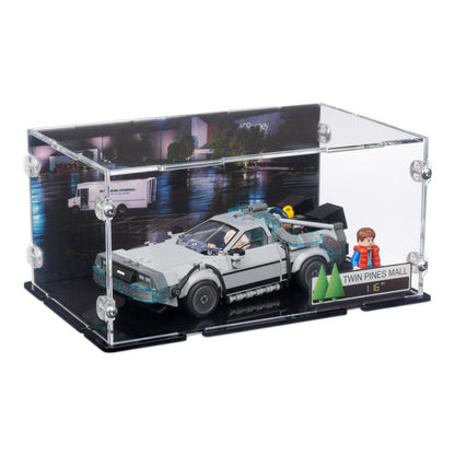 77256 DeLorean Time Machine from Back to the Future - Acrylic Display Case for Lego