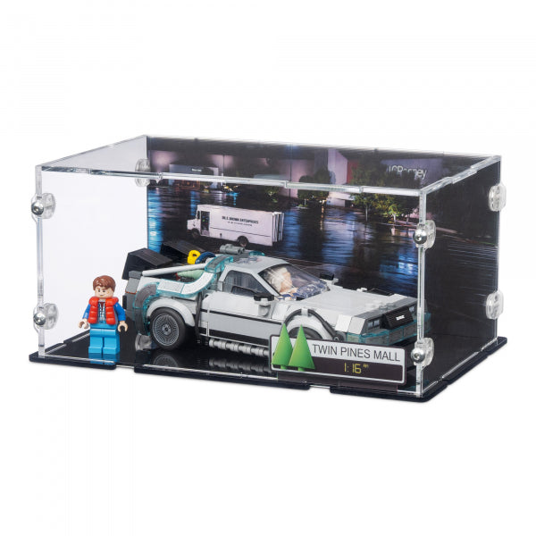 77256 Zeitmaschine aus Zurück in die Zukunft - Acryl Vitrine Lego
