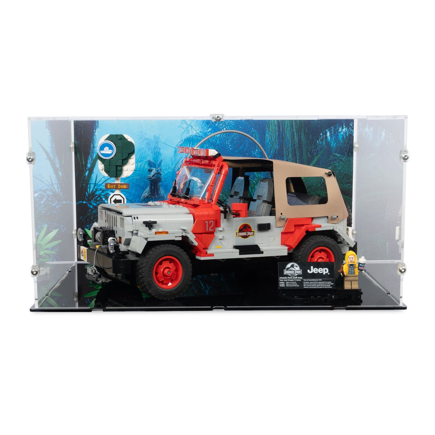 77984 Jurassic Park Jeep® Wrangler - Acryl Vitrine Lego