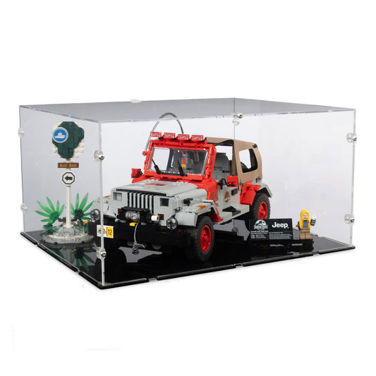 77984 Jurassic Park Jeep® Wrangler - Acryl Vitrine Lego