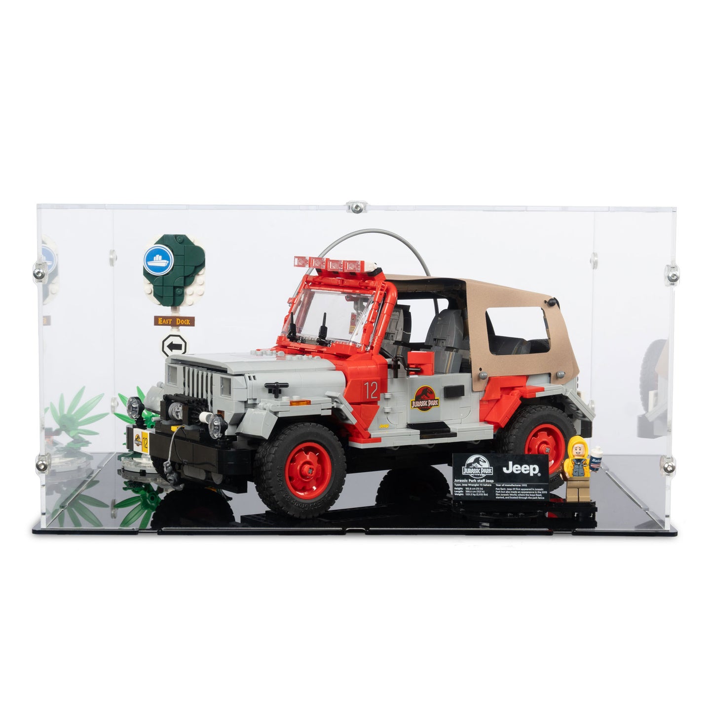 77984 Jurassic Park Jeep® Wrangler - Acryl Vitrine Lego