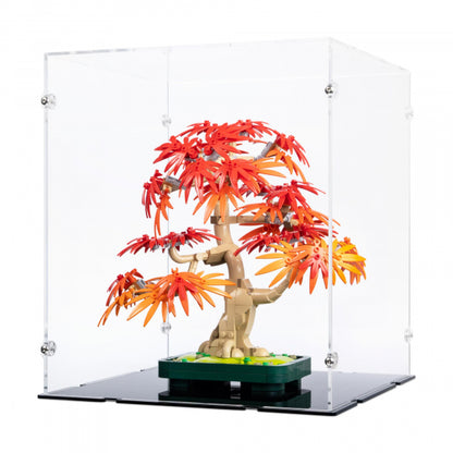 10348 Japanischer Roter Ahorn – Bonsai-Baum - Acryl Vitrine Lego