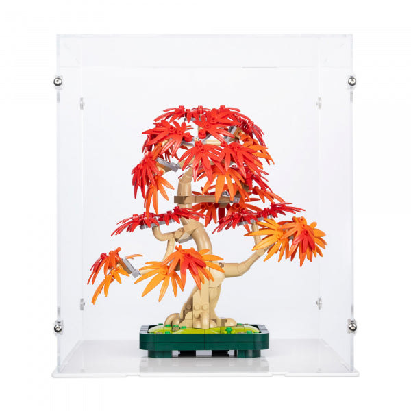 10348 Japanischer Roter Ahorn – Bonsai-Baum - Acryl Vitrine Lego