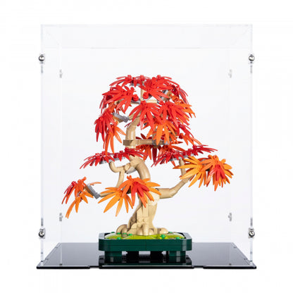 10348 Japanischer Roter Ahorn – Bonsai-Baum - Acryl Vitrine Lego