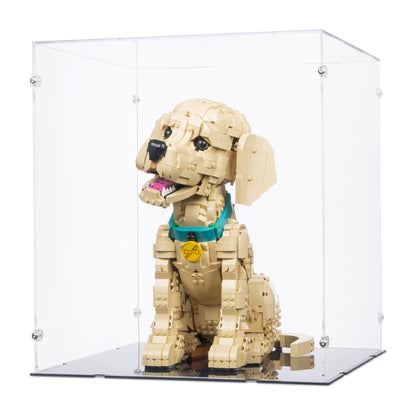 11384 Golden Retriever Puppy - Acrylic Display Case Lego