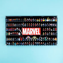 Wandvitrine LEGO® Marvel für 128 Minifiguren & Marvel Logo
