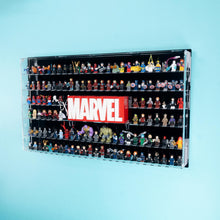 Wandvitrine LEGO® Marvel für 128 Minifiguren & Marvel Logo