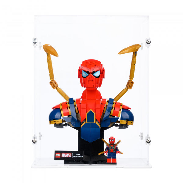 76326 Iron Spider-Man Büste - Acryl Vitrine Lego