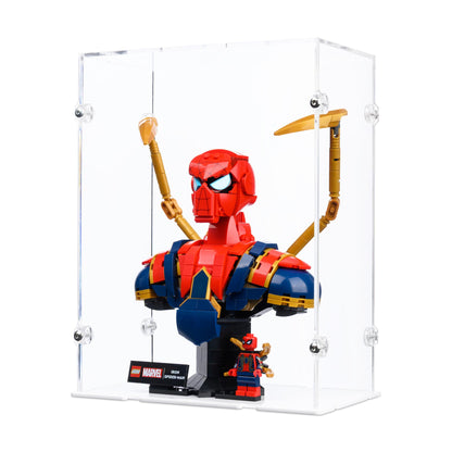 76326 Iron Spider-Man Büste - Acryl Vitrine Lego