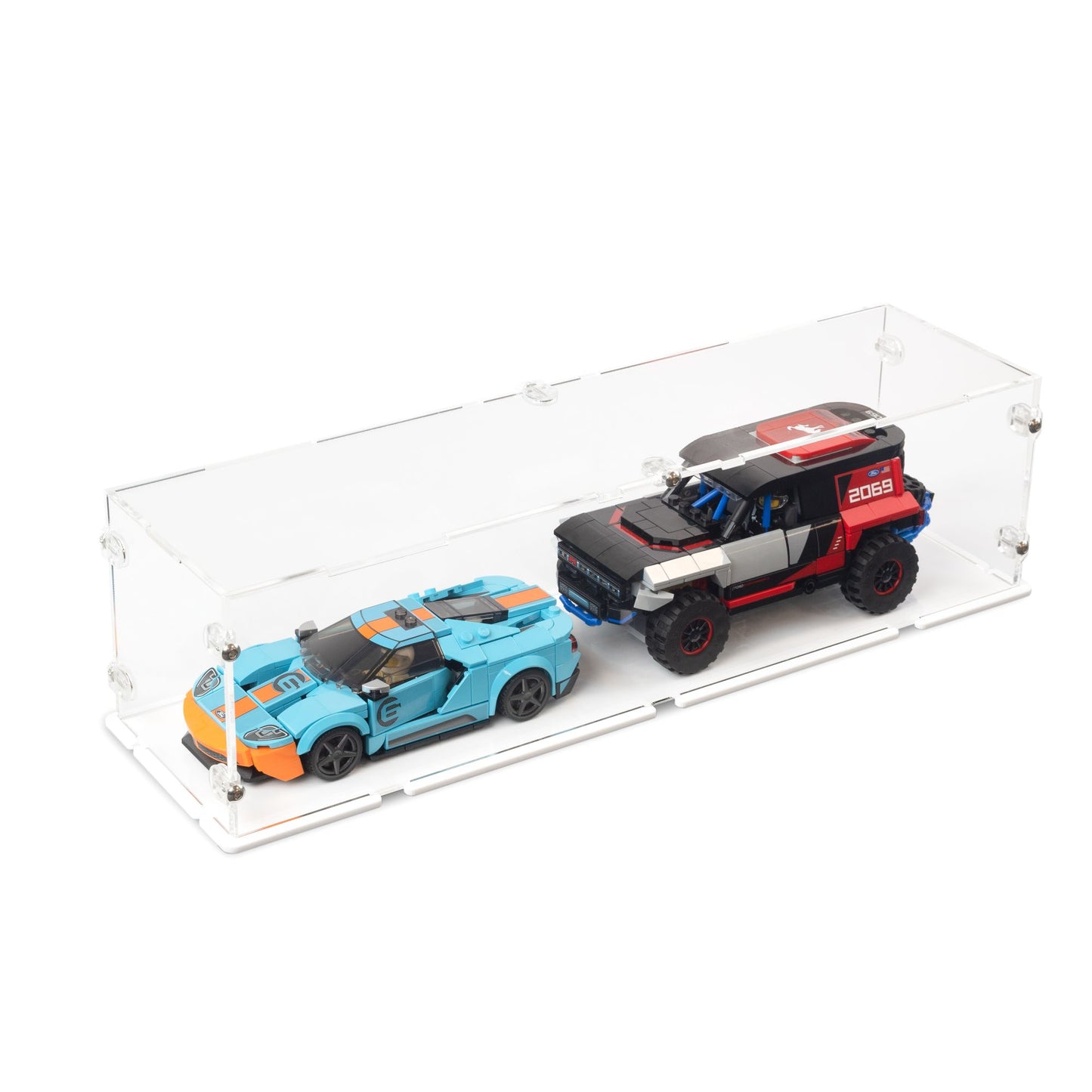 2x Lego Speed Champions - Acrylic Display Case Lego