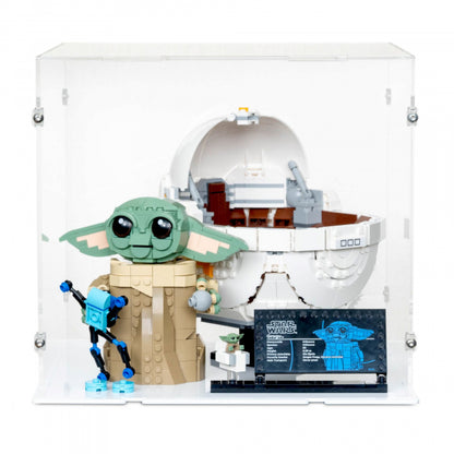 75403 Grogu in seiner Repulsorwiege - Acryl Vitrine Lego