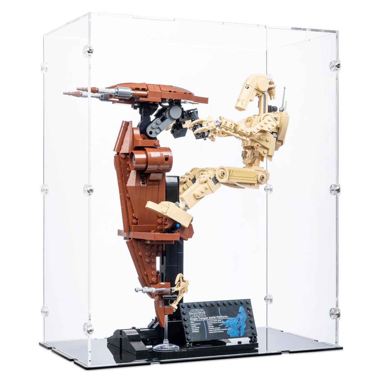 75428 Kampfdroide mit STAP - Acryl Vitrine Lego