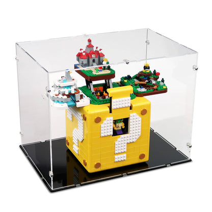 71395 Question Mark Block from Super Mario 64™ - XL Acrylic Display Case for Lego