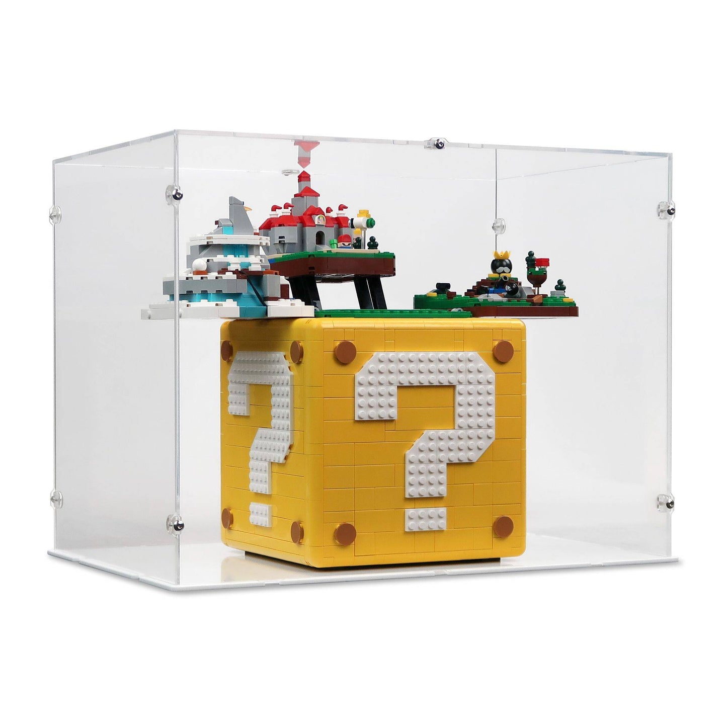 71395 Question Mark Block from Super Mario 64™ - XL Acrylic Display Case for Lego