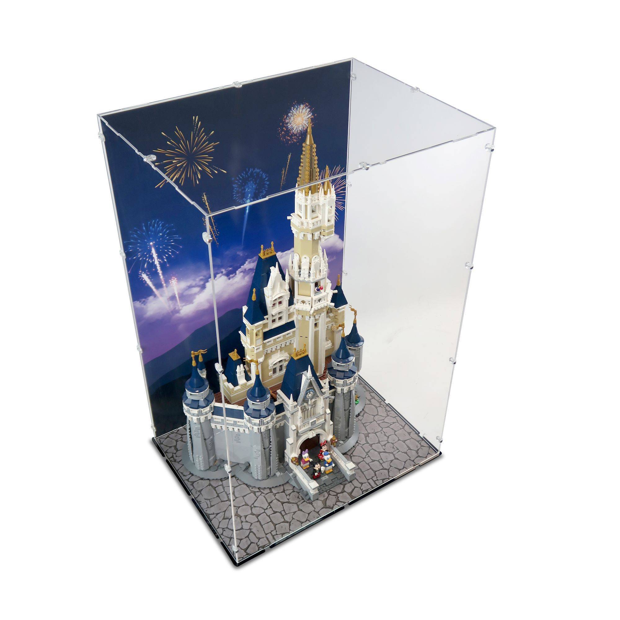 Vitrine en plexiglas® pour LEGO® Le château Disney (71040)